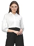Style Quotient Camisa formal regular Polymoss para mujer, blanco, 42
