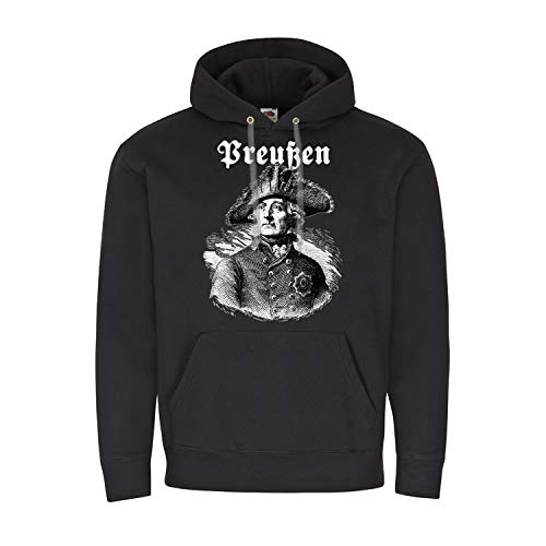 Pull à capuche motif Roi Fritz Friedrich pour vos sorties urbaines