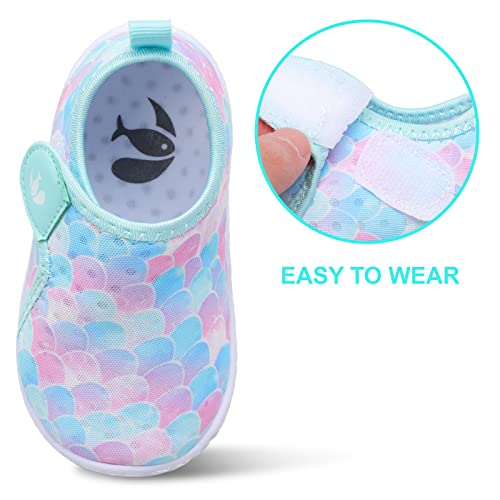 Image of FEETCITY Boys Girls Water Shoes Kids Aqua Socks Quick Dry Barefoot for Beach Swimming Pool