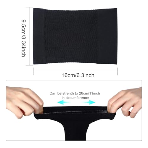 Geyoga 2 Pairs Thigh Wraps for Plus Size Women, Calf Compression Sleeve Upper Slimming Wraps for Flabby Thigh2