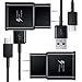 2-Pack Adaptive Fast Charging Wall Charger and 6.6-Feet USB Type C Data Cable Kit Compatible with Samsung Galaxy S22/S21/S20/S10/S9/S8/Note 20/Note 10/Note 9/Note 8/Z Fold/Z Flip/A Series& Others