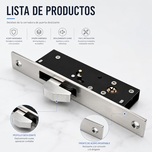 Chapas para puertas de aluminio para baño 3 Imagen adicional