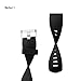 JUNYI Fitbit Charge 2 Bands,Classic Sports Watch Adjustable Replacement Comfortable Bands for Fitbit Charge 2 Fitness Smart Wristbands Strap (Black Large)