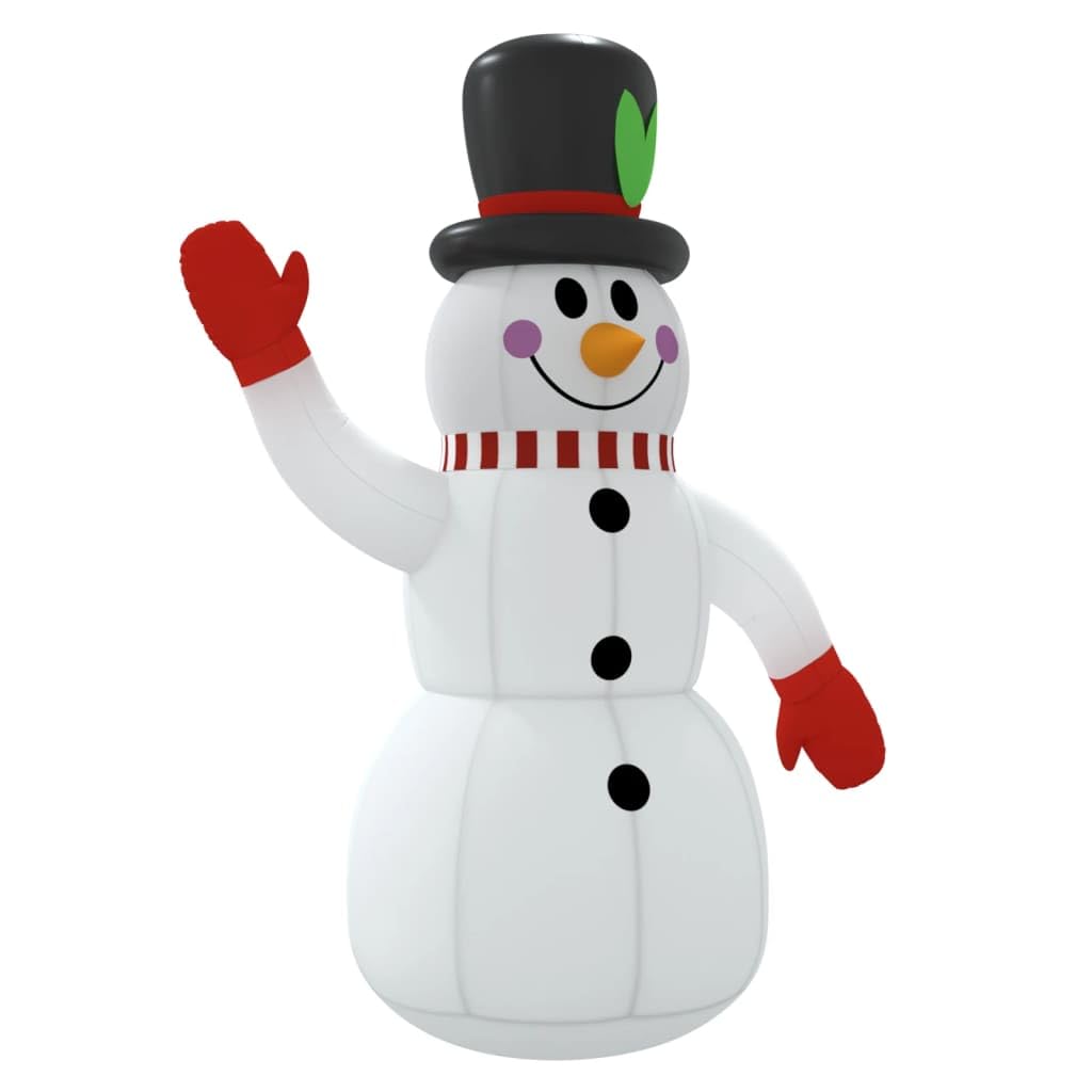 Generico Pupazzo di Neve Gonfiabile con LED 120 cm,Decorazioni Natalizie,Luci di Natale-345363