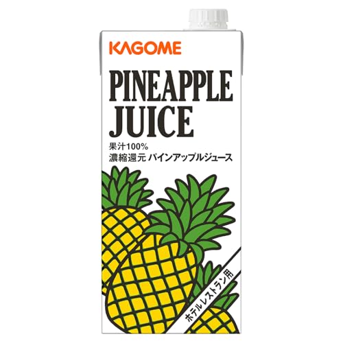 カゴメ パインアップルジュース ホテルレストラン用 1L 紙パック 12本入
