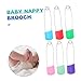 IMIKEYA 100pcs Baby Diaper Safety Pins Decorative Diaper Pins Baby Diaper Pin Cloth Diaper Pin Safety Nappy Pin Safety Pins for Babies Napkin Pins Plastic Newborn Decorate Bread