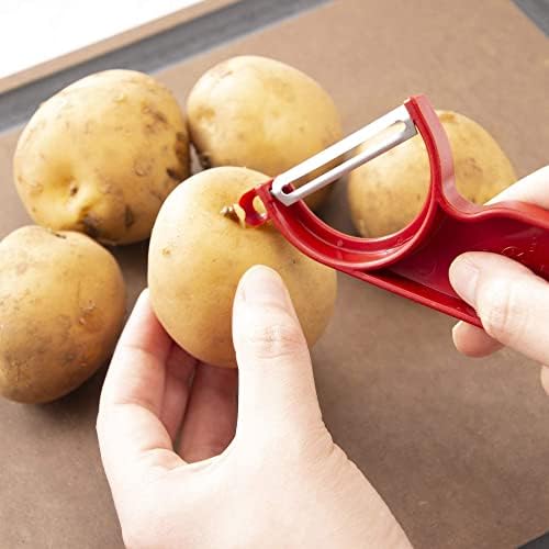 Victorinox Sparschäler mit Ausstecher mit leichtem, ergonomischem Griff, schwarz