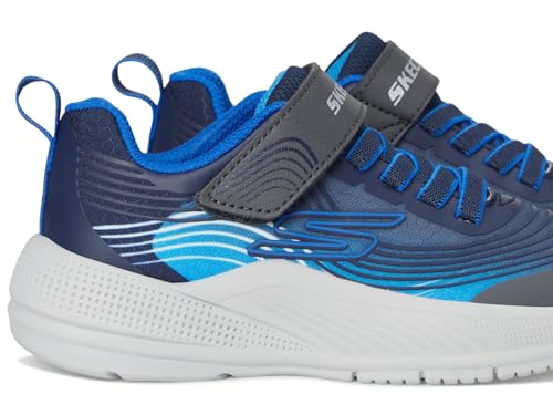 Baskets Skechers Microspec Advance garçon bleu marine running légères 28.5