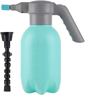 Pulverizador eléctrico para jardinería y limpieza, diseño compacto con cabezal de pulverización ajustable, función recargable por USB (color caramelo)