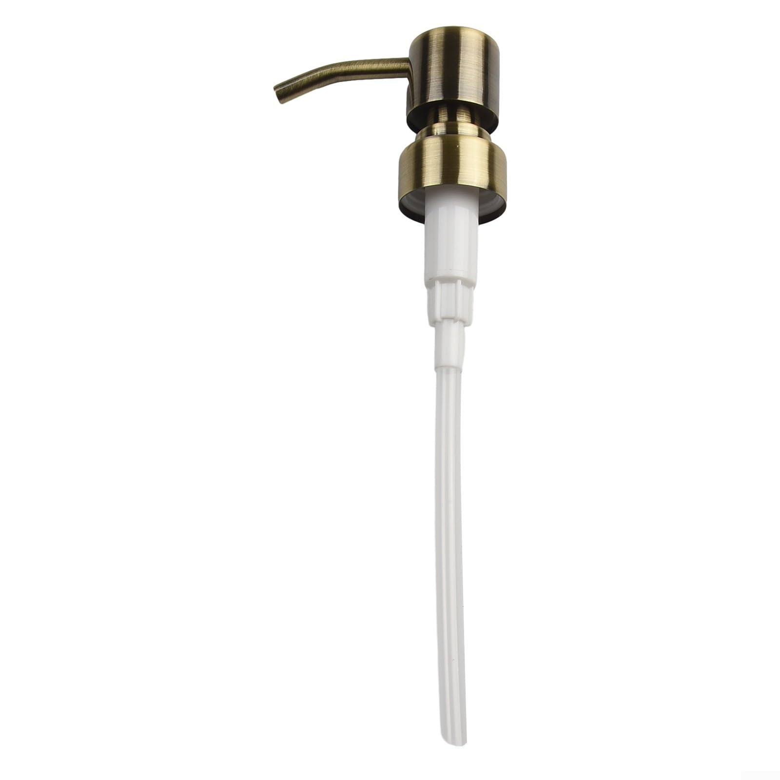 Housing Lotion Pump Head, Soap Dispenser Pump Head Replacement, Stainless Steel Pump Head, Bathroom Soap Dispenser(Bronze 1)