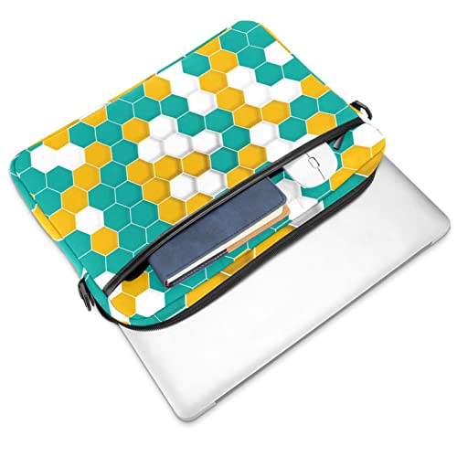 Sacoche ordinateur 14.5 pouces motif géométrique multicolore - 2