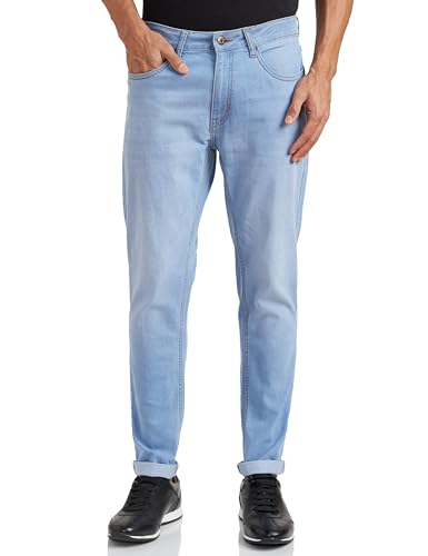 Image of Amazon Brand - Symbol Men Cotton Rich Stretchable Jeans | Casual Denim Carrot Fit