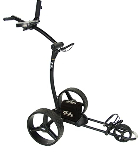 GOLF23 Elektro Golf Trolley 3.1 BleiGel 33Ah, USB, Zubehör, schwarz Cover