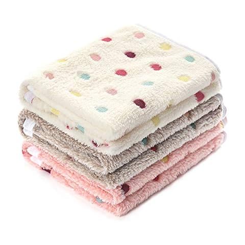 1 Pack 3 Decken Flanell Haustierdecke Cover