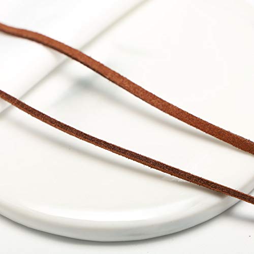 Yienate Choker-Halskette, aus Samt, Gothic-Stil, türkiser Anhänger, Boho-Halskette, Schmuck für Frauen und Mädchen, Braun