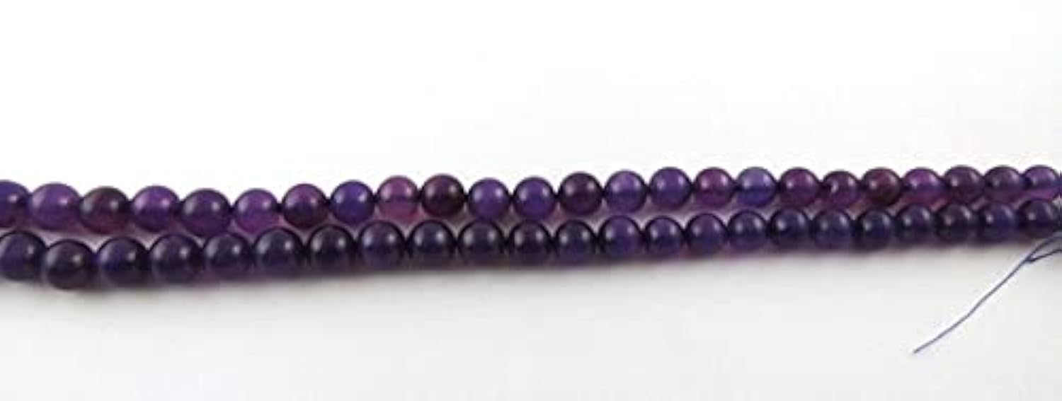 Chalcédoine violette perles de 7mm-9mm idéales pour votre bracelet Mala de méditation