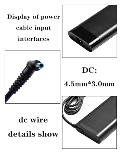 Cargador 150W 19.5V 7.7A con alta eficiencia energética y conector reforzado de 4.5 * 3.0mm 6