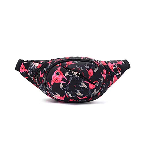 fhdc Riñoneras Nuevo Fanny Pack Cinturón De Cadera para Mujer, Bolso De Mujer, Monedero, Bolsa De Viaje, Paquetes De Cintura De Moda Floral   A