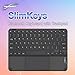 BoxWave Keyboard Compatible with Samsung Galaxy Tab Active5 Pro - SlimKeys Bluetooth Keyboard with Trackpad, Portable Slim TouchPad - Jet Black