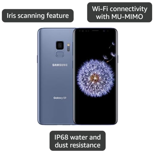 Image of SAMSUNG Galaxy S9+ Smartphone 64GB, Coral Blue | Factory Unlocked, US Version, SM-G965UZBAXAA