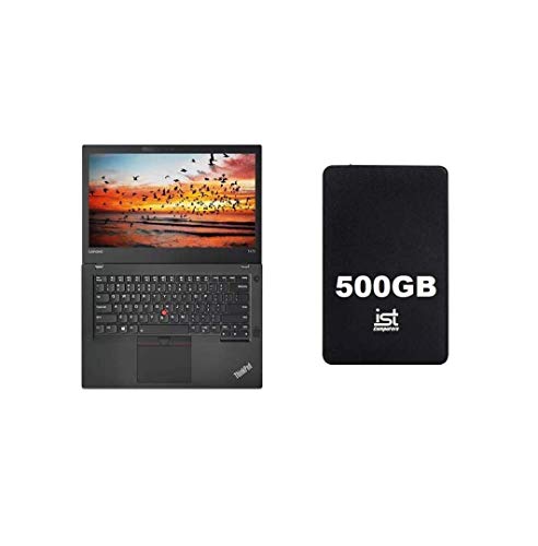 Lenovo ThinkPad T470 14'' Full HD FHD (1920x1080) Business Laptop (Intel Core i5-6300U, 12GB DDR4 RAM, 256GB PCIe M.2 SSD) Type-C Thunderbolt 3, HDMI, Windows 10 Pro + IST 500GB Portable Hard Drive
