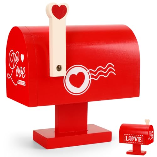 JULEASEL Wooden Love Mailbox