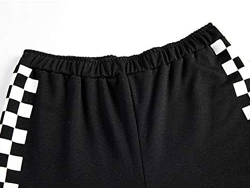 OFIMAN Girls Clothing Set Kids Hoodies Crop Top Tees + Plaid Pants Sweatsuit Long Sleeve Outfit Hooded Sweatshirt Sweatpants 6 413vC7NHINL. AC