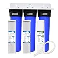 Anchor AF-6003 3-Stage Whole House Water Filtration System with Dual Carbon Block, 4.5 x 20 inch, Big Blue