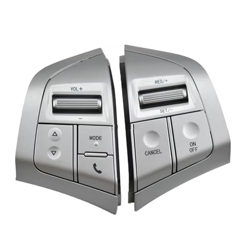 Commutateur de volume audio au volant pour Isuzu D-Max et MU-X 2015-2019, bouton argenté