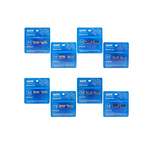Bibike 11/12 Speed Quick Link 4 Pairs Sumc Reusable Bicycle Chain Missing -12 Speed Rainbow #TOP5
