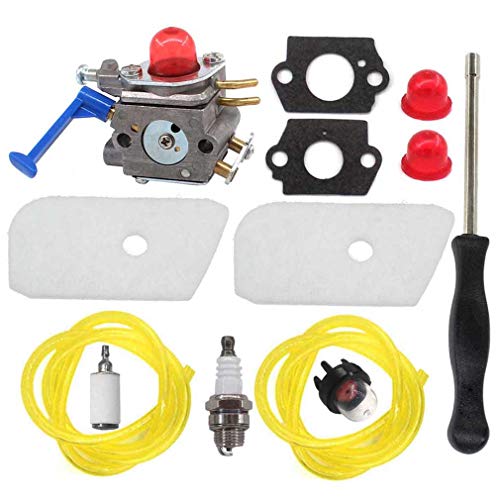 AISEN Carburettor with Air Filter Special Key for Husqvarna 124L 125E 125C 125L 125LD 125R 125RJ 128C 128CD 128L 128LD 128LDX 128RJ 128DJX String Trimmer C1Q-W40A
