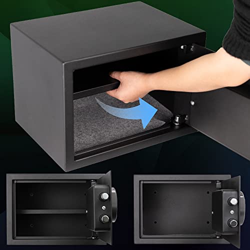 Kabisafe Security Safe Box With Sensor Light, Cabinet Home Fireproof Safe With Double Digital Keypad Safety Key Lock For Home Business Office Hotel Money Document Jewelry Passport #TOP1