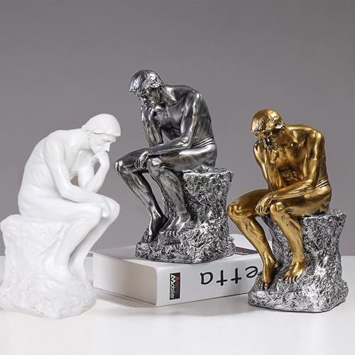 Estatua El Pensador de Resina para Decoración miniatura 5