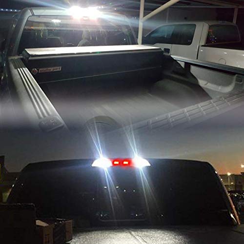 Kisled 12-24V Extremely Bright 194 912 921 168 175 2825 W5W T10 T15 Led Bulbs Fit For Chevrolet Dodge Ford Gmc Honda Nissan Toyota Truck 3Rd Brake Lamp Cargo Lights, White/Red #TOP1