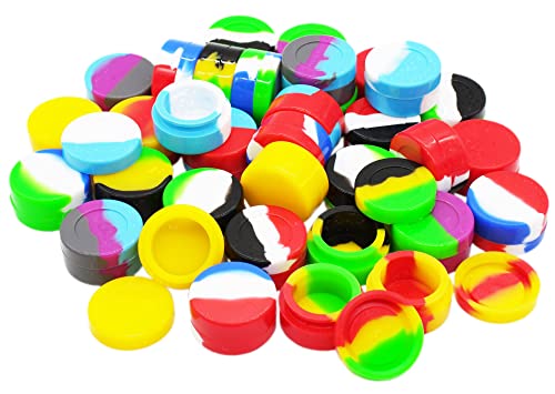 Kuvis 7Ml Non-Stick Silicone Containers Concentrate Airtight Oil Jars Food Grade Multi Use (40) #TOP2
