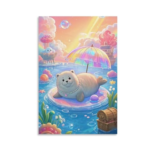 Cuadros decoracion foca para crear un ambiente relajante en el dormitorio