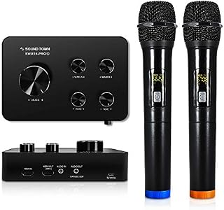 Sound Town Wireless Microphone Karaoke Mixer System w/ HDMI ARC, Optical, AUX, Bluetooth