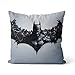 Coussin Batman Iron Man Coussins Impression Coton Coussin Salon oreillers Fermeture éclair Illustration 50x50cm