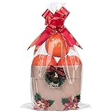 Awpeye 100 bolsas transparentes de celofán de celofán buenas para pastelería, 1.4 mils