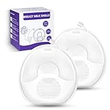 Qmibaby Breast Milk Collector (2 Pack) - High Capacity 60ML/2OZ Breast Shells, Leak-Proof & BPA-Free Nursing Cup, All-Day Comfort for Breastfeeding Collect Breastmilk