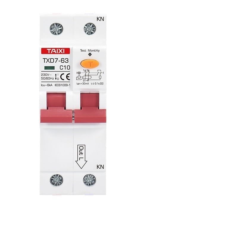 Interruttore Magnetotermico Interruttore differenziale con Protezione da sovracorrente 220 V 380 V RCBO 10 A 16 A 20 A 32 A 40 A 63 A 2P 3P 4P 30 mA Interruttori Automatici(4P 30MA,50A)