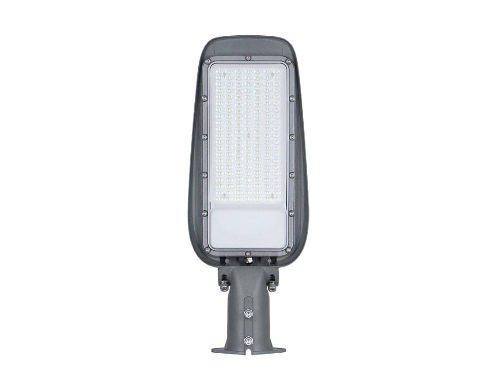 Universo PROIETTORE Faro Armatura Stradale LED 100W con SNODO Incorporato da Esterno IP65 Luce Bianco Freddo 6500K