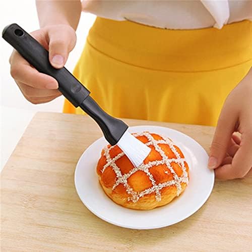 Pack of 2 Non-Stick Silicone Basting Pastry Brush, BPA-Safe Food Grade Silicon Withstands High Temps, Ideal for Grilling, Baking or Decorating (Black Pastry Brush)
