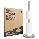 Minismus portarrollos Papel higiénico con Base Pesada para un Uso Estable y anticaída, práctico y Conveniente