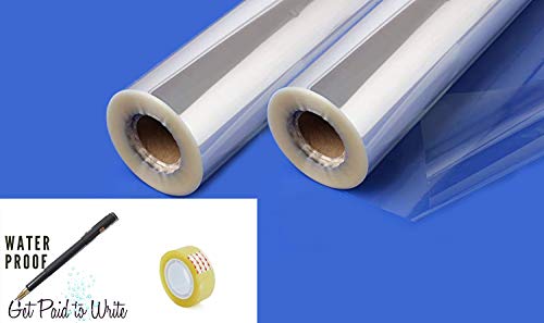 Image of Transparent Cover roll for School Books, 360 x 9 Yards Each - Set of 2