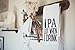 Handmade Funny Kitchen Towel - 100% Cotton Beer Puns Hand Bar Towel for Kitchen - 28x28 Inch Perfect for Hostess Housewarming Christmas Mother’s Day Birthday Gift (IPA Lot When I Drink)