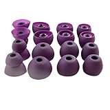 Aginkgo Replacement Ear Tips for Beats Urbeats2.0 Tour2.0 ibeats Beats x, Beats Flex Secure Fit for Powerbeats Pro Silicone Earbuds Washable Sweat-Resistant Noise Isolation 8 Pairs (Purple)
