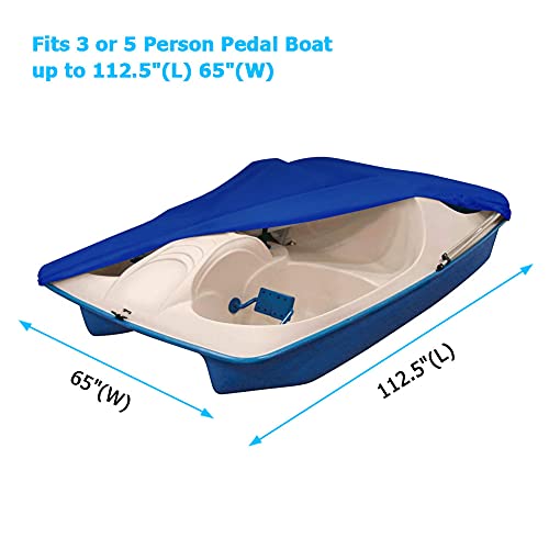 iCOVER Pedal Boat Cover, Fits 3 or 5 Person Paddle Boat Water Proof