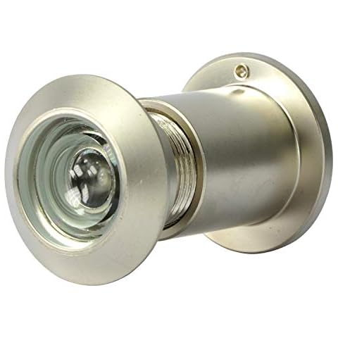 Türspion Messing mit Sichtschutz Bohrloch ∅27mm Spion Cover