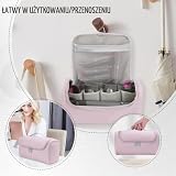 Ruioomeep Torba podróżna do Dyson Airwrap Styler i Shark, przenośna torba do przechowywania Dyson Supersonic i akcesoriów, suszarka do włosów, torba z haczykiem na narzędzia do modelowania i akcesoria